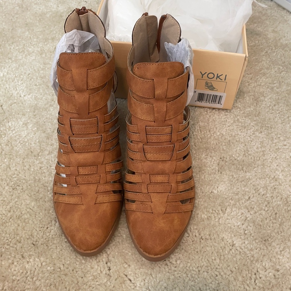 Yoki heeled booties
